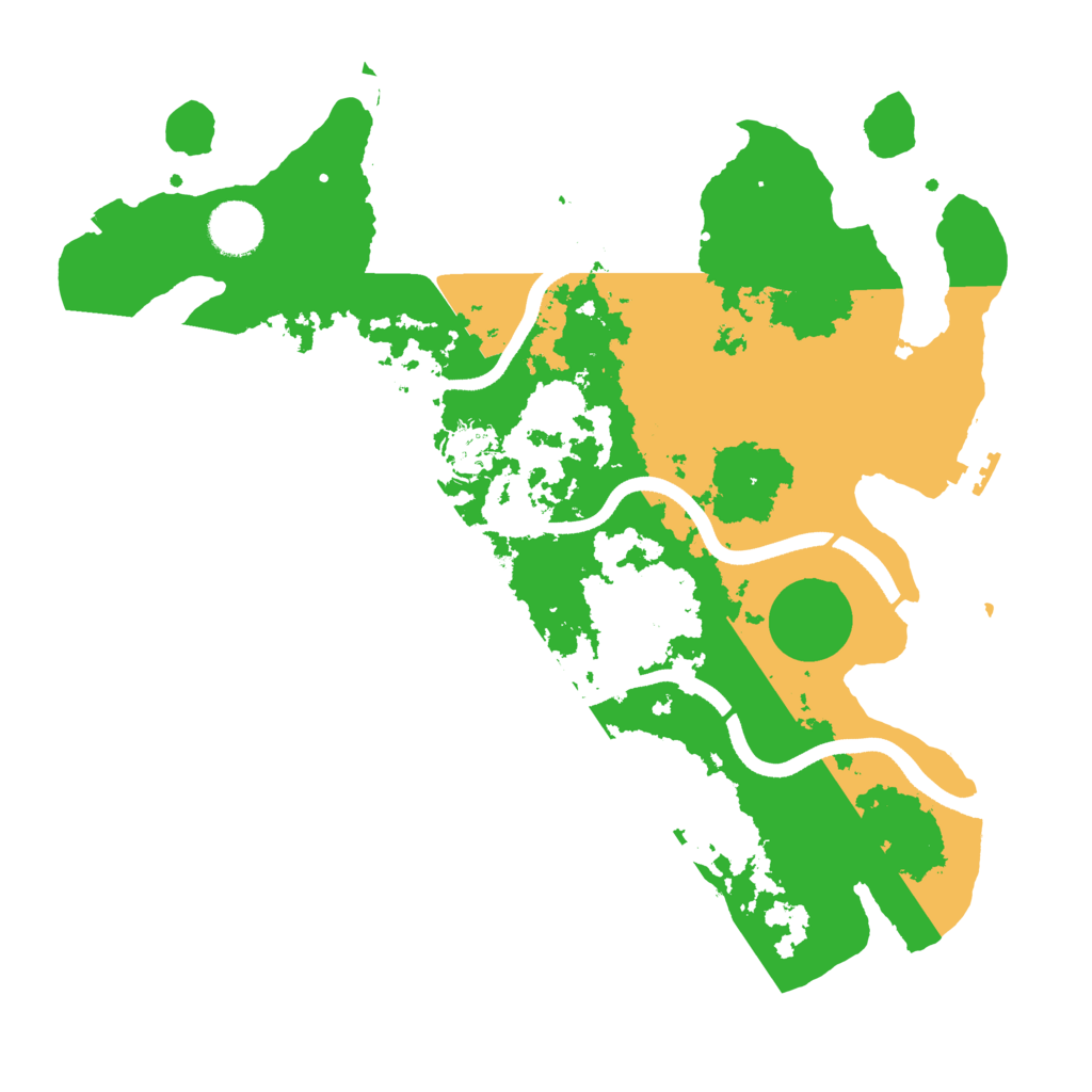Biome Rust Map: Procedural Map, Size: 3500, Seed: 639234
