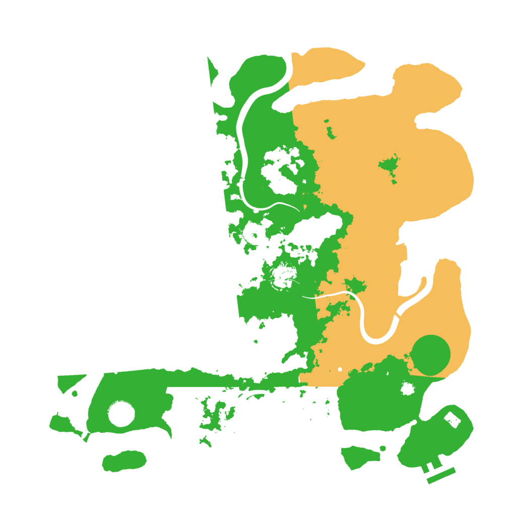 Biome Rust Map: Procedural Map, Size: 3500, Seed: 350053186