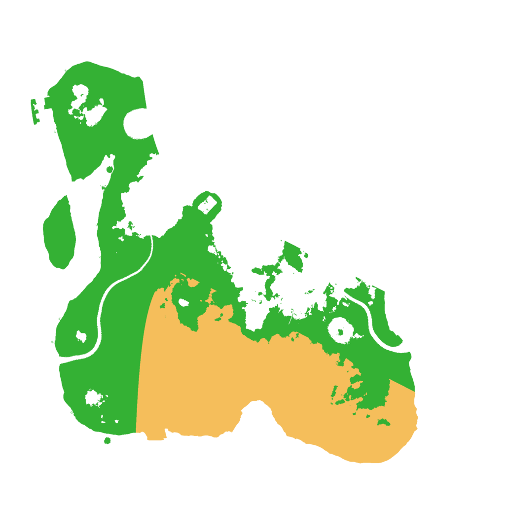 Biome Rust Map: Procedural Map, Size: 3050, Seed: 421454