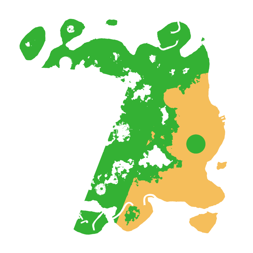 Biome Rust Map: Procedural Map, Size: 3500, Seed: 8526