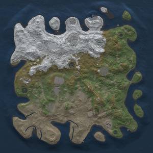 Thumbnail Rust Map: Procedural Map, Size: 4000, Seed: 925283455, 19 Monuments