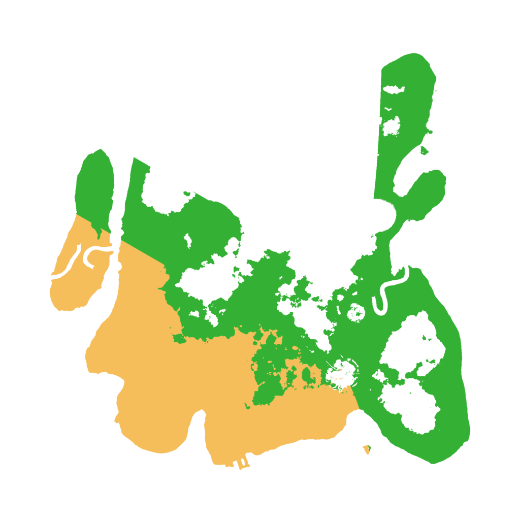 Biome Rust Map: Procedural Map, Size: 3000, Seed: 1801565266