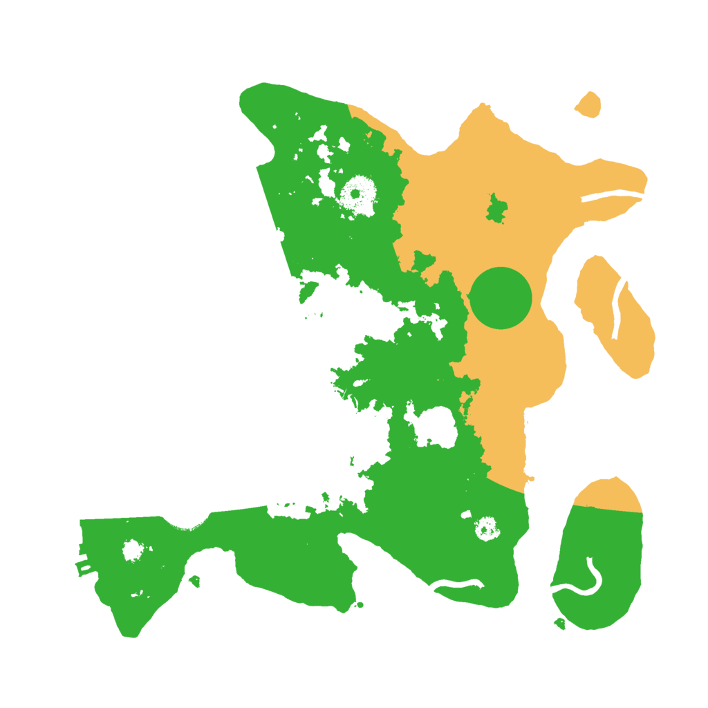 Biome Rust Map: Procedural Map, Size: 3000, Seed: 1291722910
