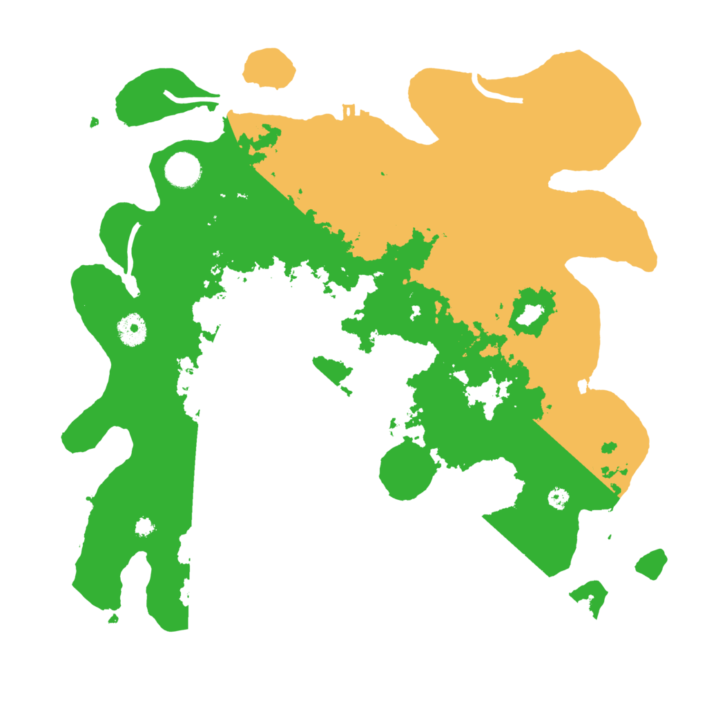 Biome Rust Map: Procedural Map, Size: 3500, Seed: 1592483148
