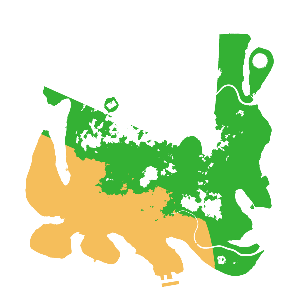 Biome Rust Map: Procedural Map, Size: 3500, Seed: 291310345