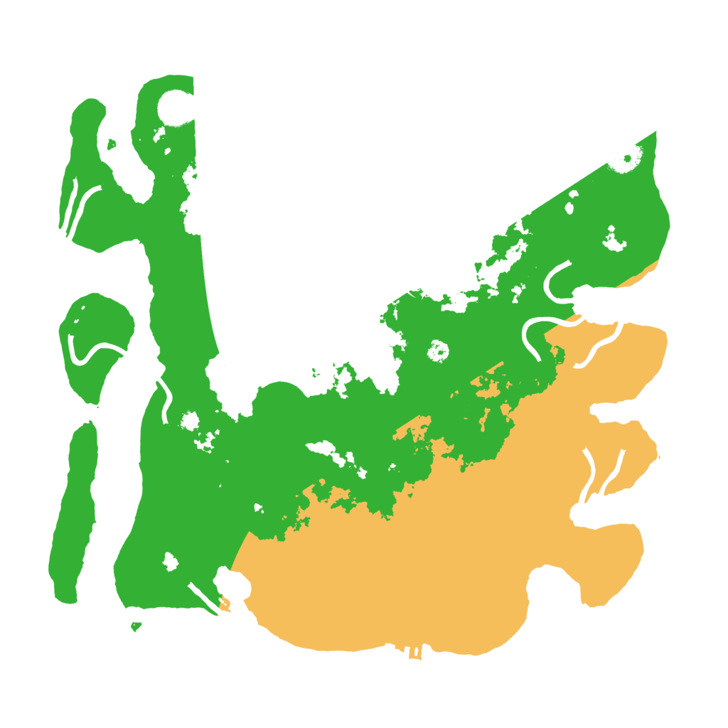 Biome Rust Map: Procedural Map, Size: 3500, Seed: 798324