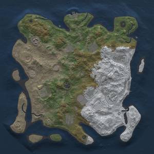 Thumbnail Rust Map: Procedural Map, Size: 3750, Seed: 1587640898, 20 Monuments