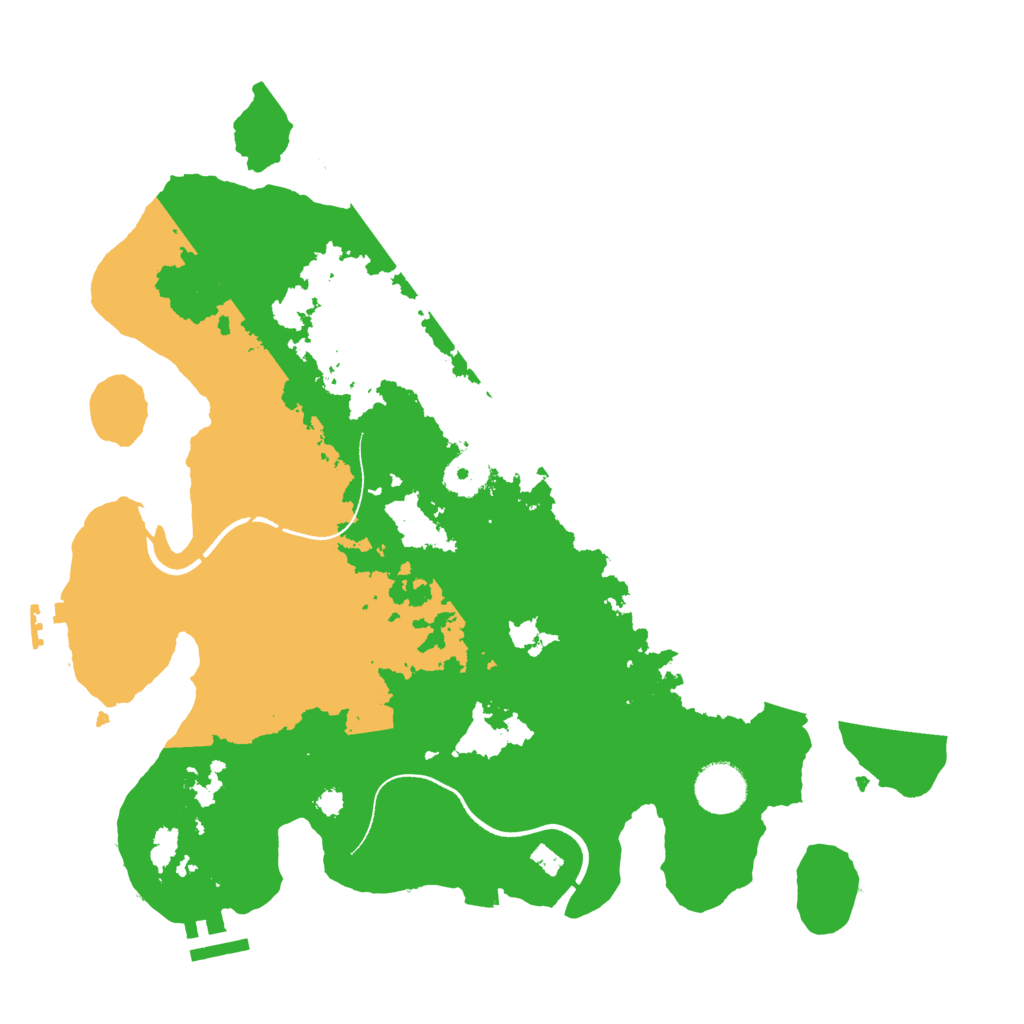 Biome Rust Map: Procedural Map, Size: 3500, Seed: 383822263