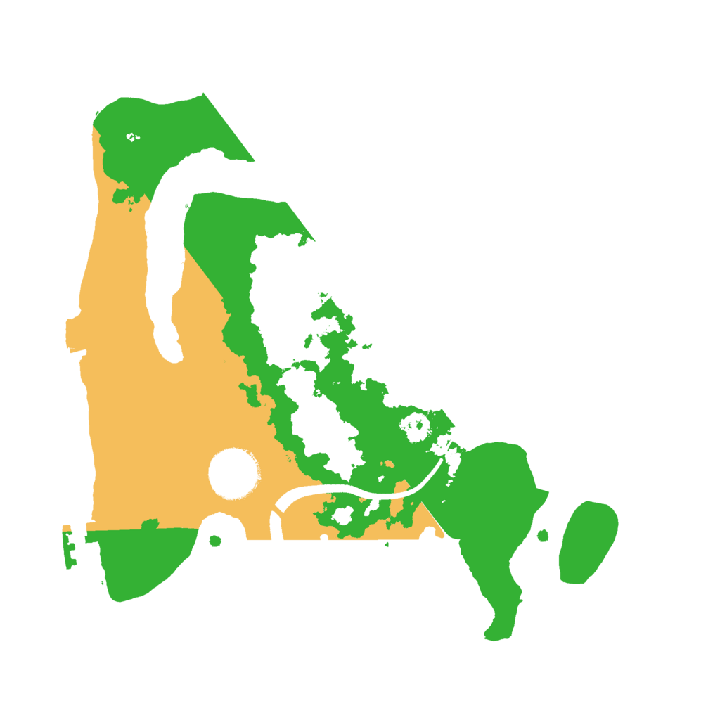 Biome Rust Map: Procedural Map, Size: 2500, Seed: 987498498