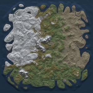 Thumbnail Rust Map: Procedural Map, Size: 6000, Seed: 1512581341, 20 Monuments