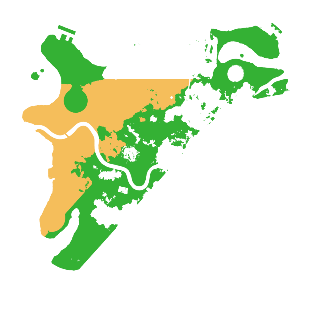 Biome Rust Map: Procedural Map, Size: 3500, Seed: 306394108