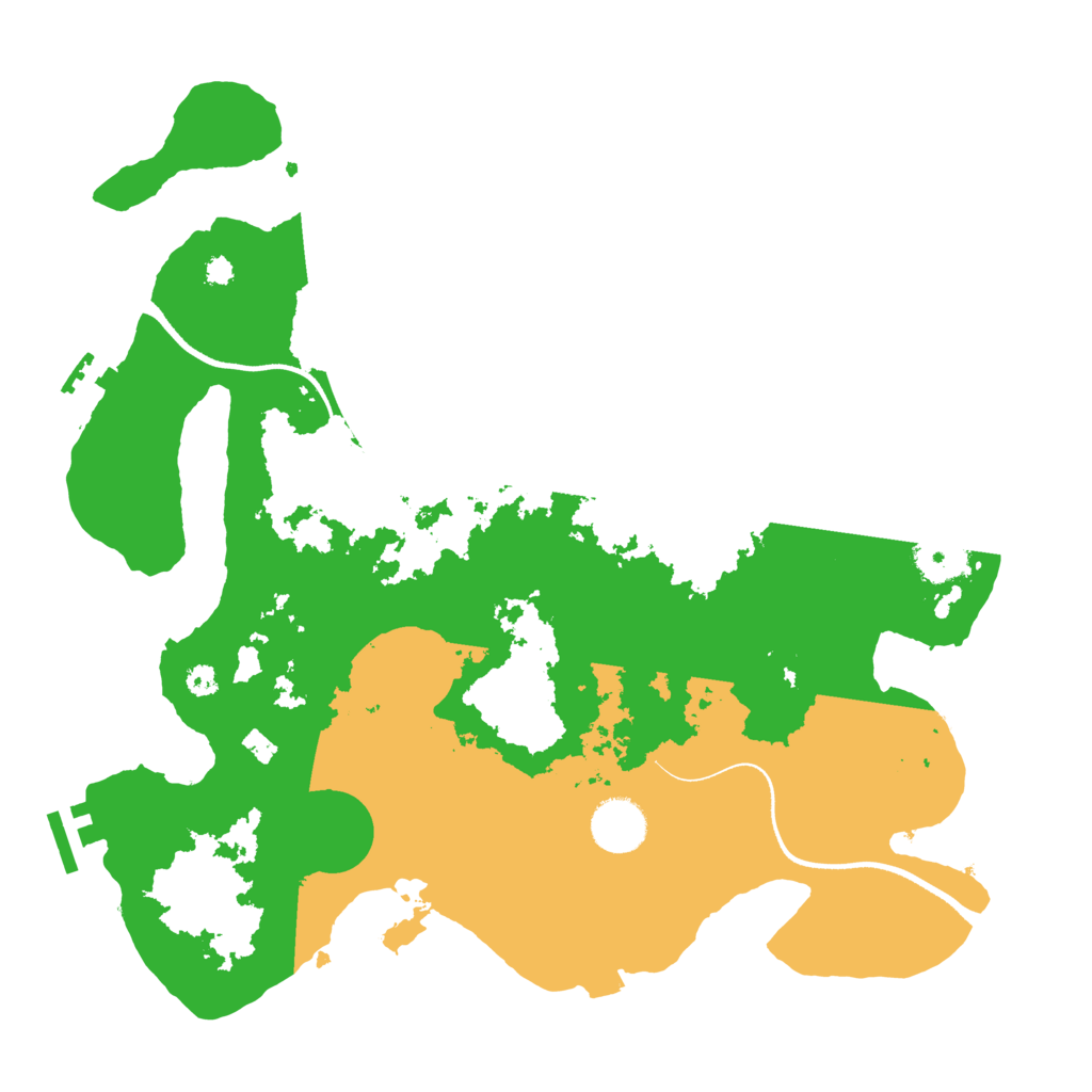 Biome Rust Map: Procedural Map, Size: 3500, Seed: 30360