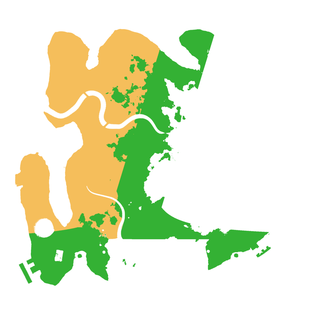 Biome Rust Map: Procedural Map, Size: 3000, Seed: 841299
