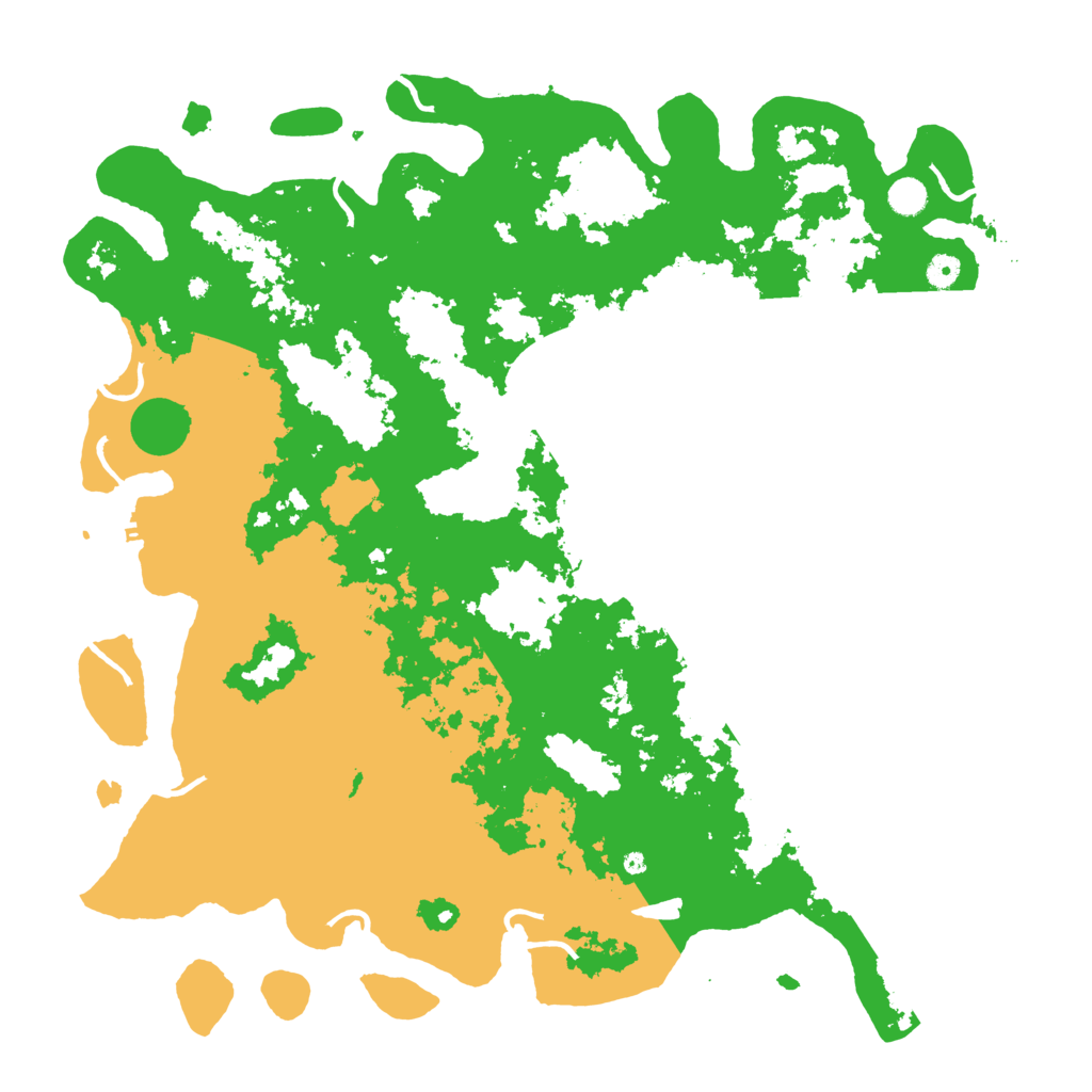 Biome Rust Map: Procedural Map, Size: 5000, Seed: 58771