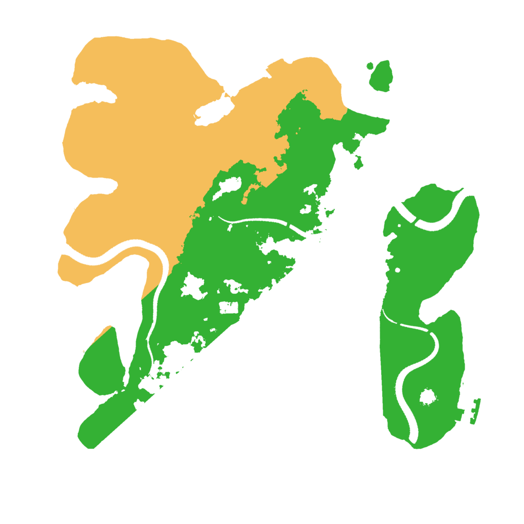 Biome Rust Map: Procedural Map, Size: 3000, Seed: 136421767