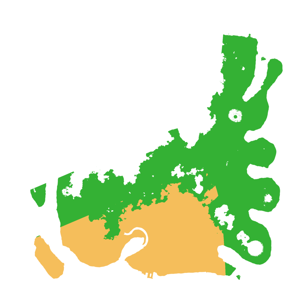 Biome Rust Map: Procedural Map, Size: 3500, Seed: 93555112