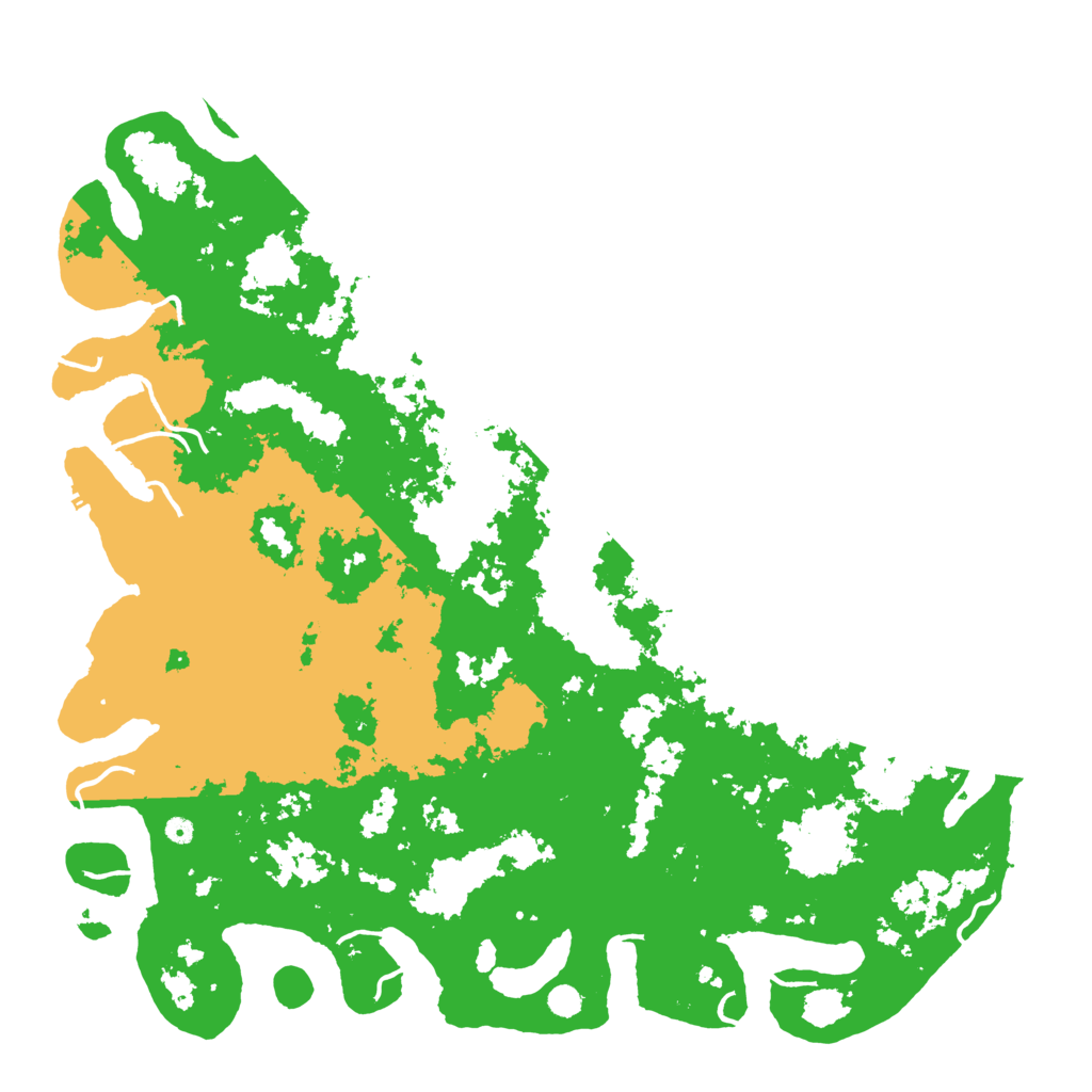 Biome Rust Map: Procedural Map, Size: 6000, Seed: 215034641