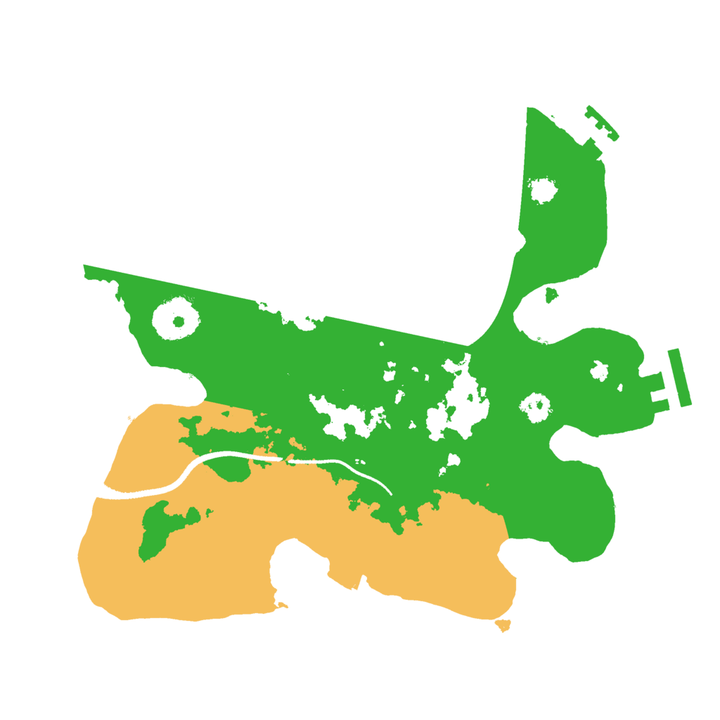 Biome Rust Map: Procedural Map, Size: 2500, Seed: 109