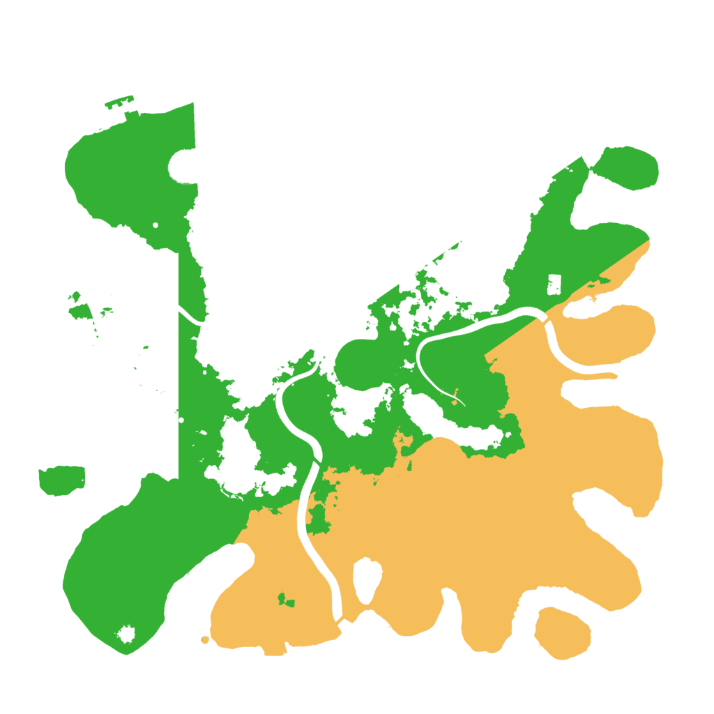 Biome Rust Map: Procedural Map, Size: 3700, Seed: 565689512