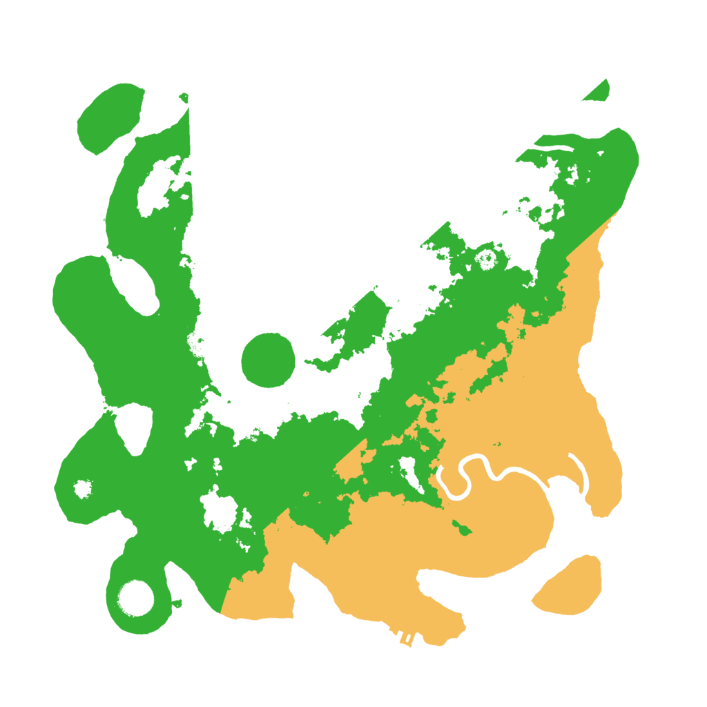 Biome Rust Map: Procedural Map, Size: 3500, Seed: 99100