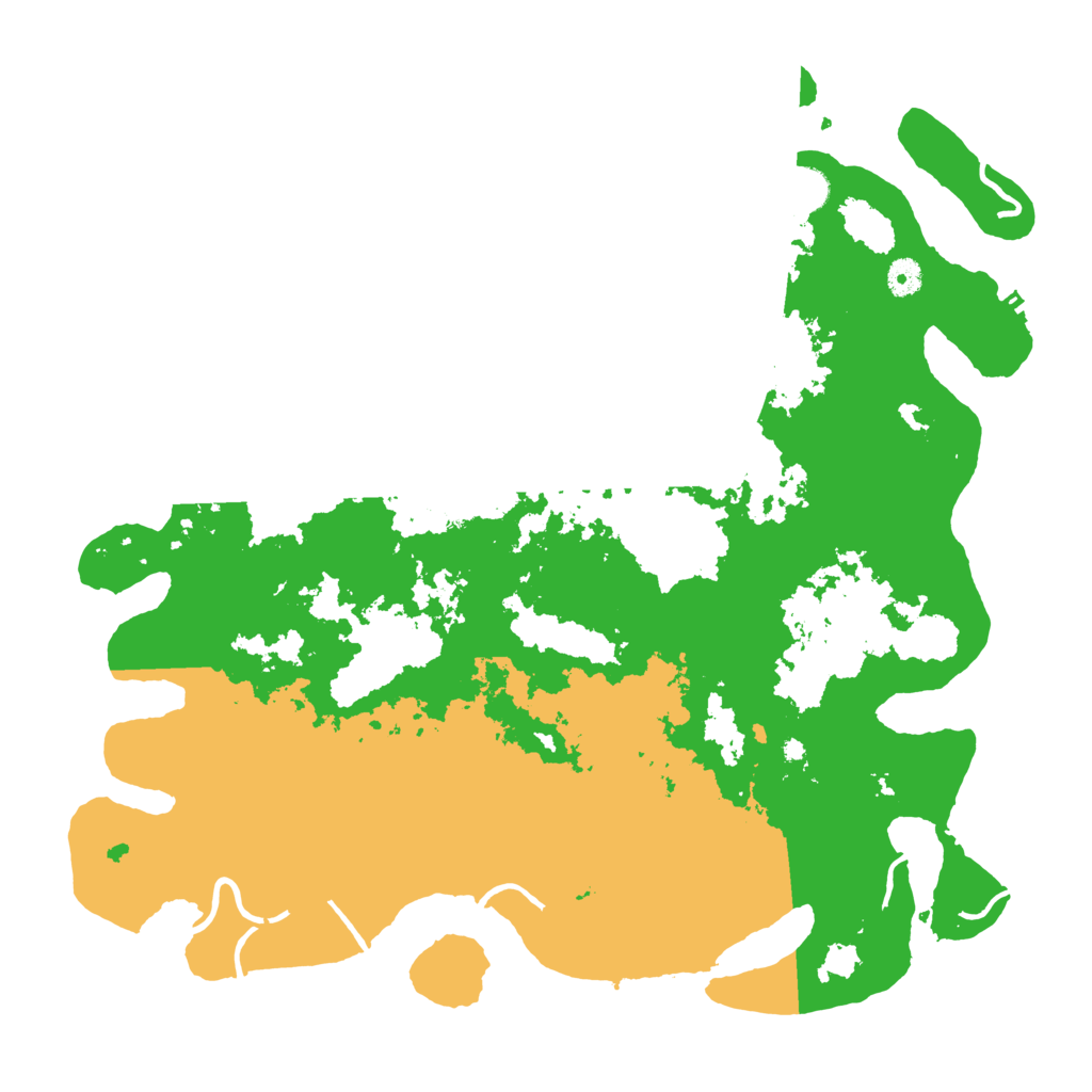 Biome Rust Map: Procedural Map, Size: 4500, Seed: 50740373