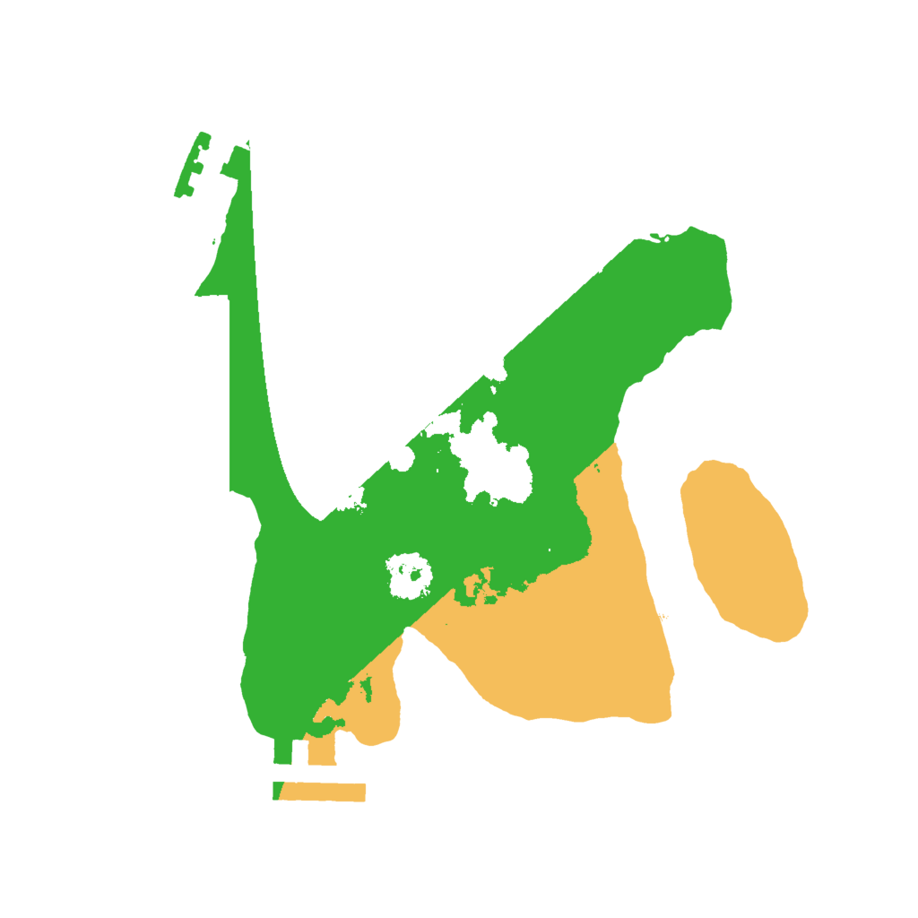 Biome Rust Map: Procedural Map, Size: 2000, Seed: 99100