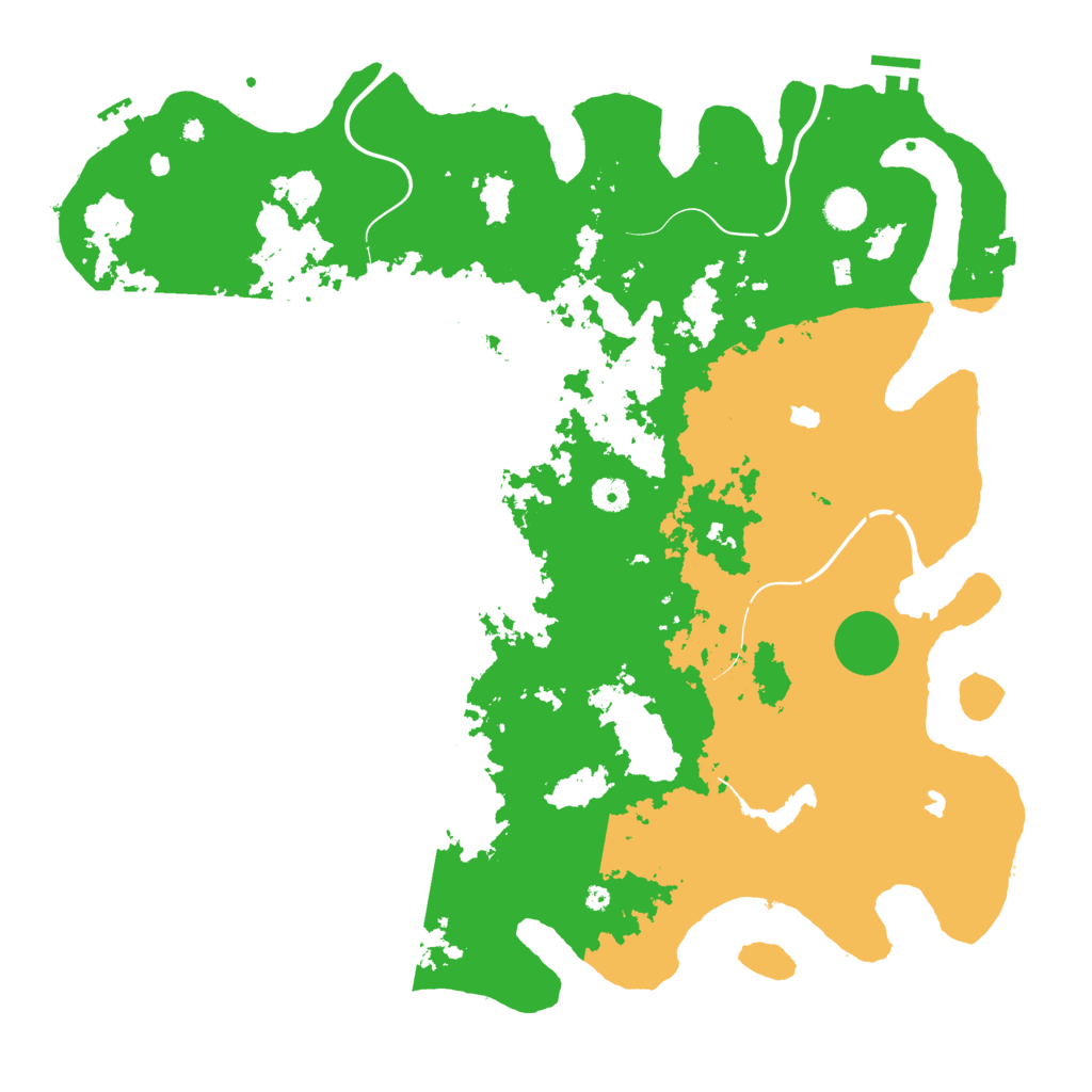 Biome Rust Map: Procedural Map, Size: 4500, Seed: 137797174