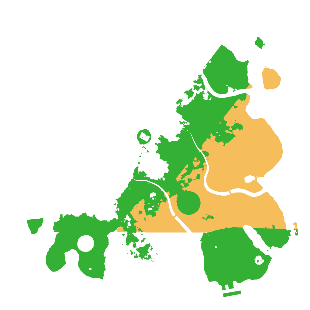 Biome Rust Map: Procedural Map, Size: 3500, Seed: 551398431