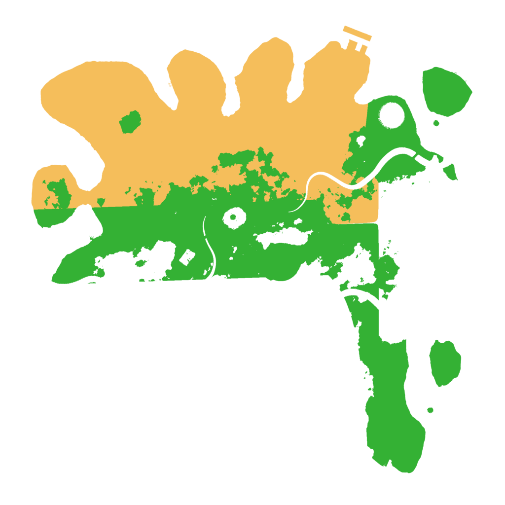 Biome Rust Map: Procedural Map, Size: 3500, Seed: 892992673