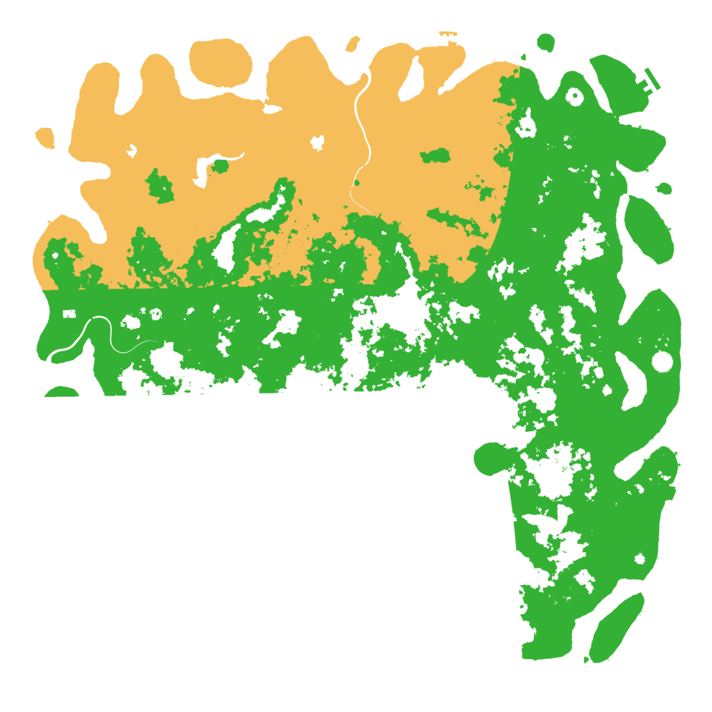 Biome Rust Map: Procedural Map, Size: 6000, Seed: 8899776