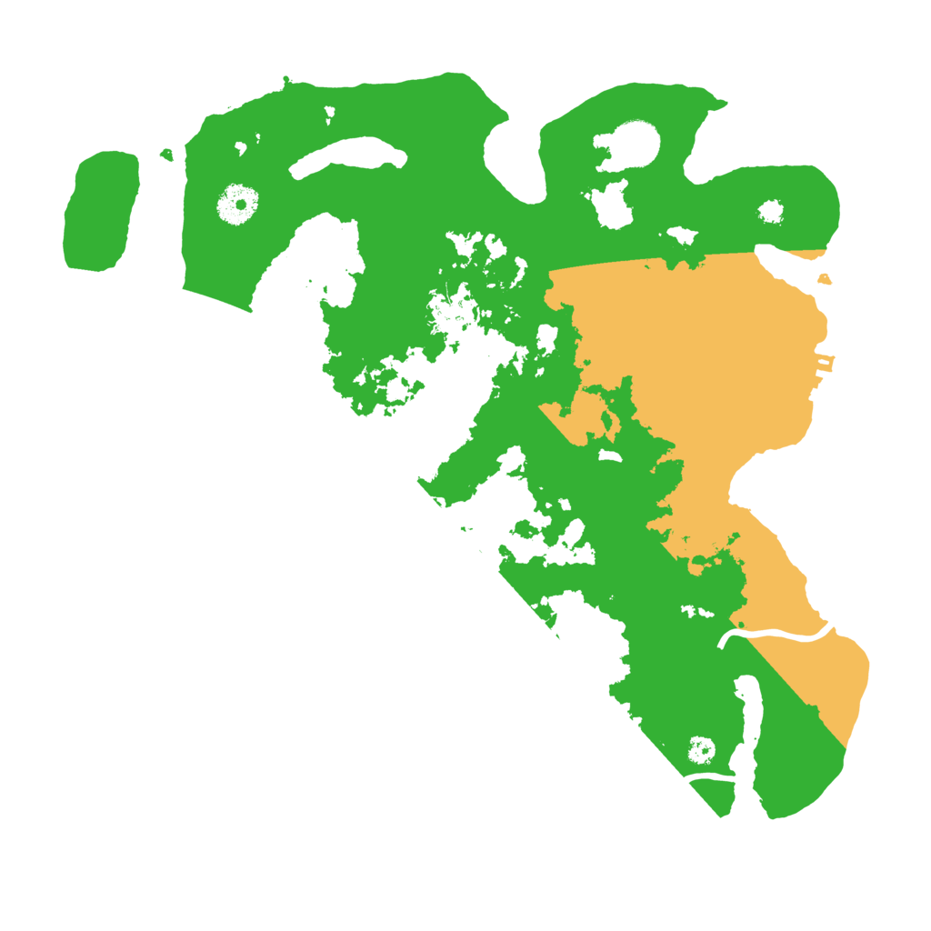 Biome Rust Map: Procedural Map, Size: 3500, Seed: 40612