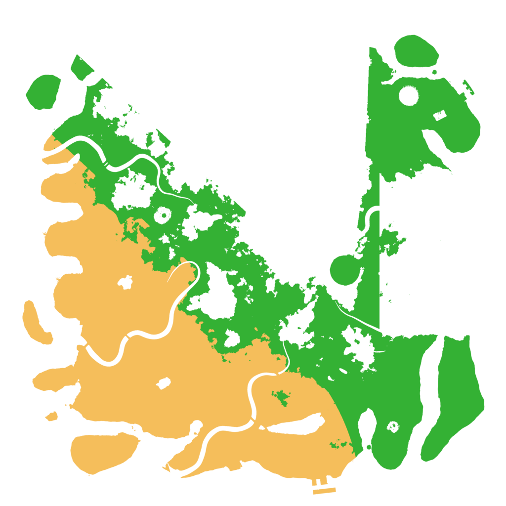 Biome Rust Map: Procedural Map, Size: 4500, Seed: 2024313362
