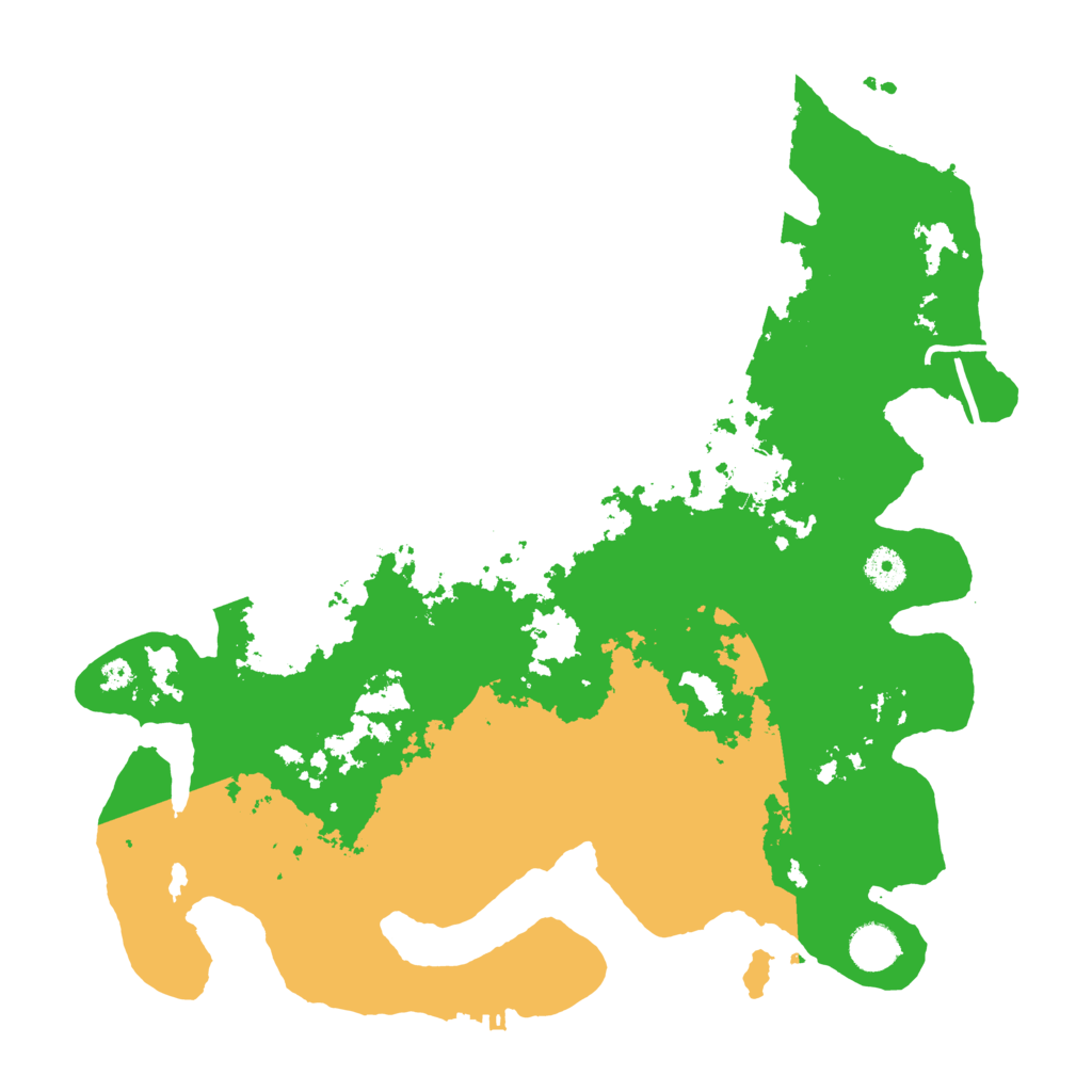 Biome Rust Map: Procedural Map, Size: 4000, Seed: 93579