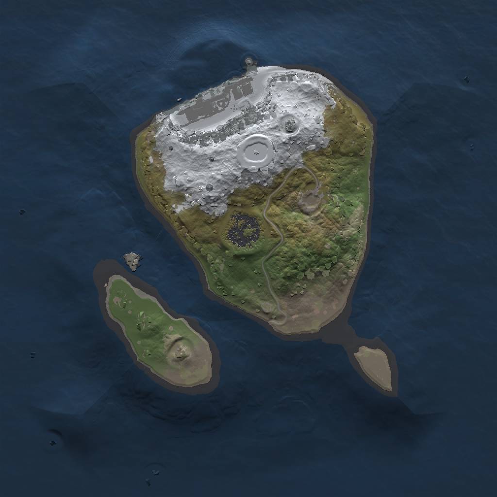 Rust Map: Procedural Map, Size: 1500, Seed: 303, 5 Monuments