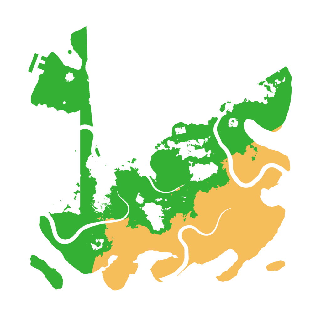 Biome Rust Map: Procedural Map, Size: 3300, Seed: 303