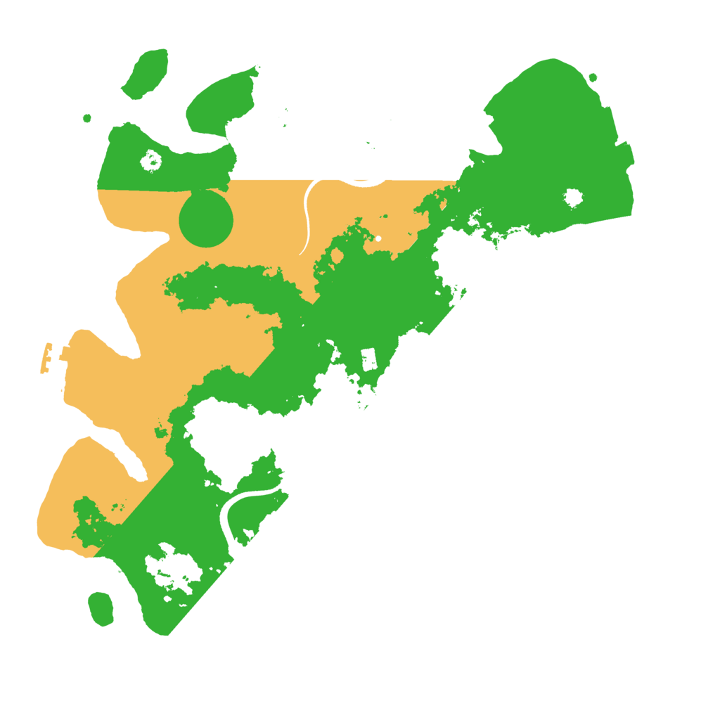 Biome Rust Map: Procedural Map, Size: 3500, Seed: 3641