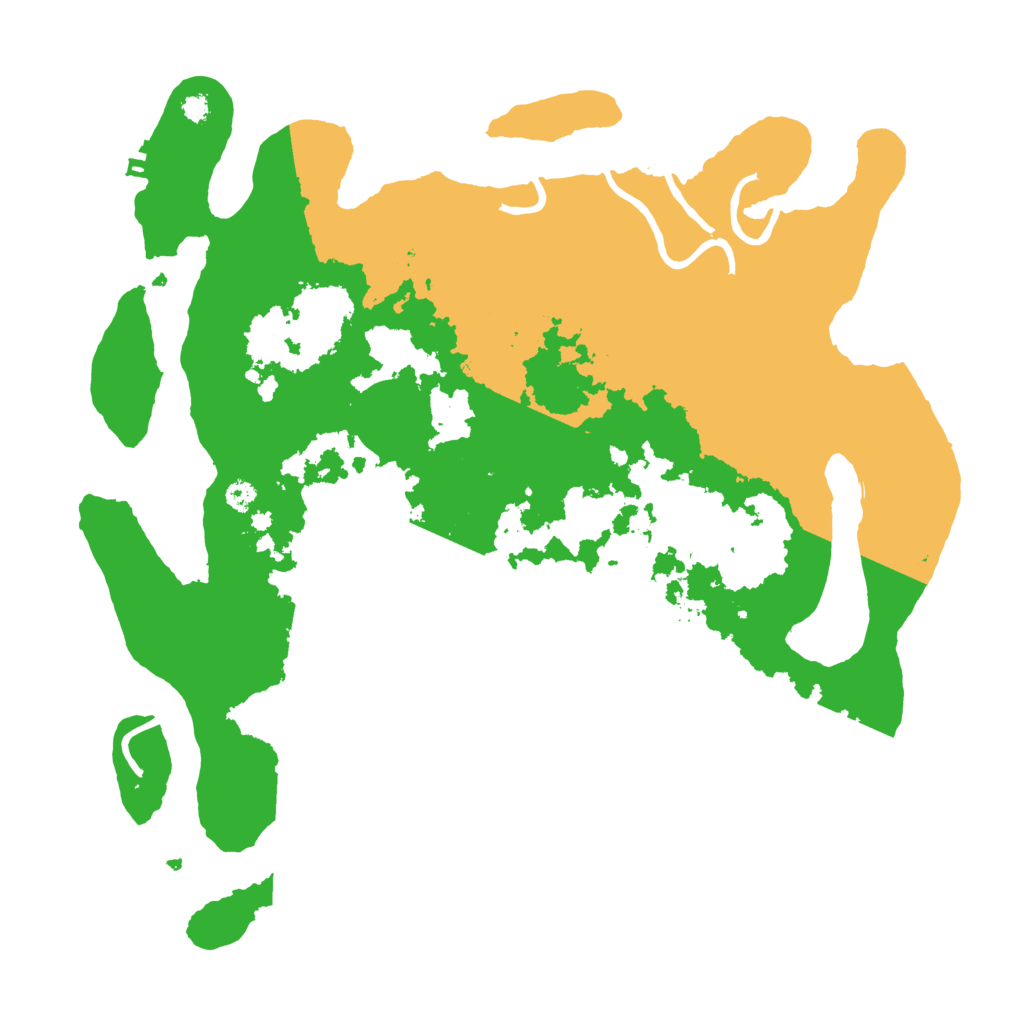 Biome Rust Map: Procedural Map, Size: 3500, Seed: 93708495