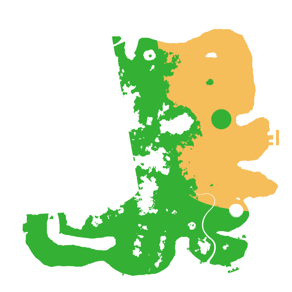 Biome Rust Map: Procedural Map, Size: 3850, Seed: 1400266661