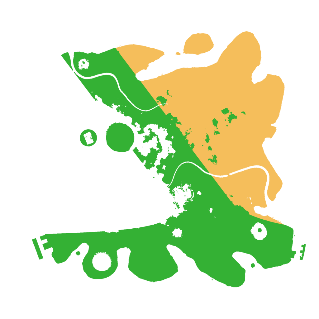 Biome Rust Map: Procedural Map, Size: 3000, Seed: 7208223