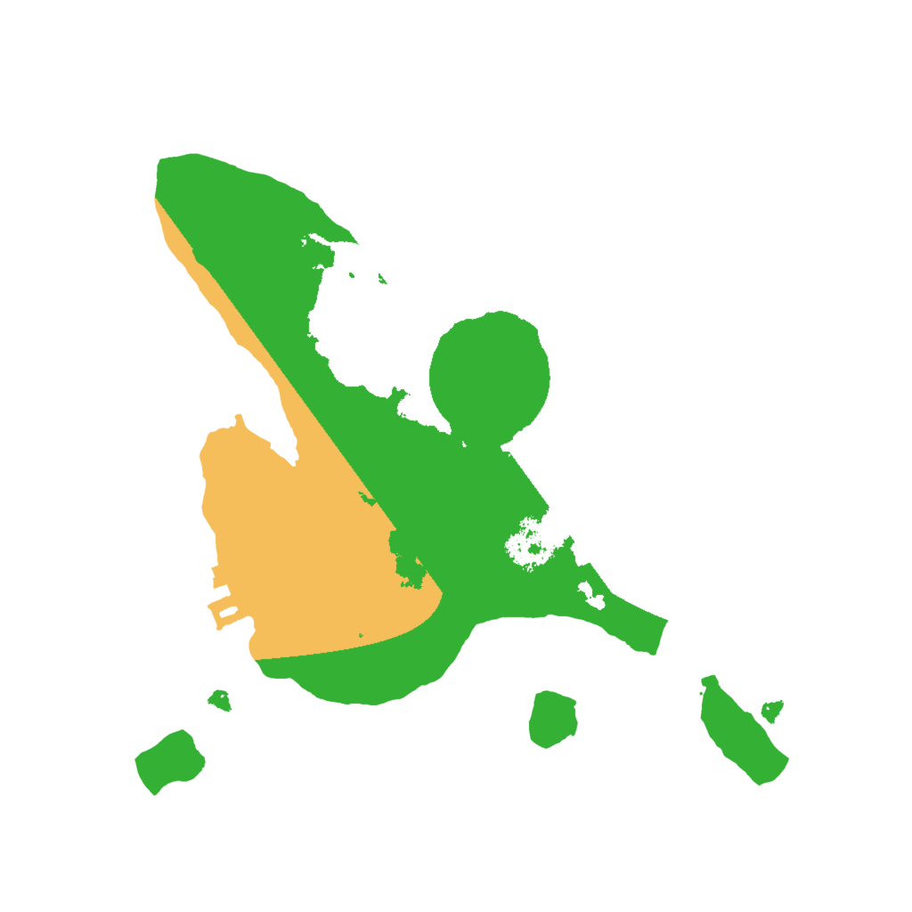 Biome Rust Map: Procedural Map, Size: 2000, Seed: 258290728