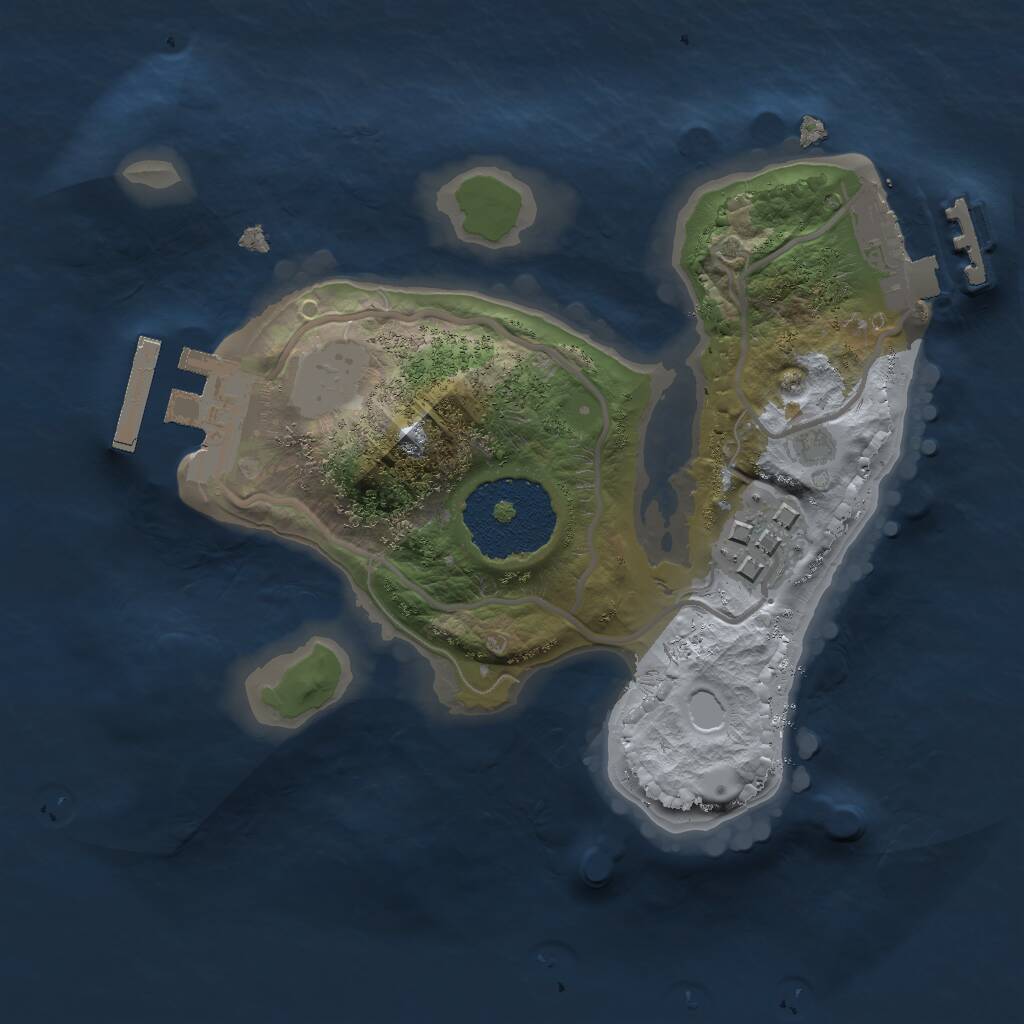 Rust Map: Procedural Map, Size: 1800, Seed: 25052022, 4 Monuments