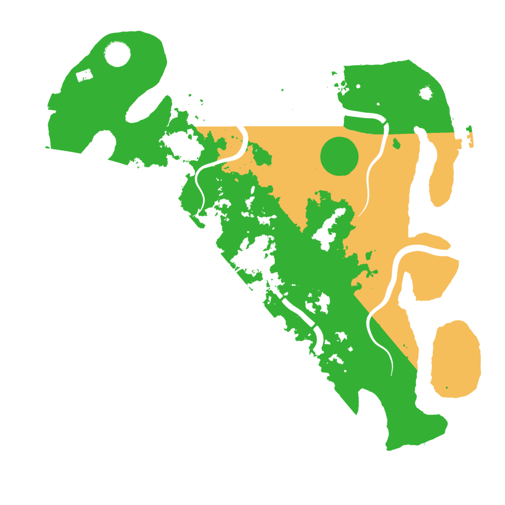 Biome Rust Map: Procedural Map, Size: 3500, Seed: 47712