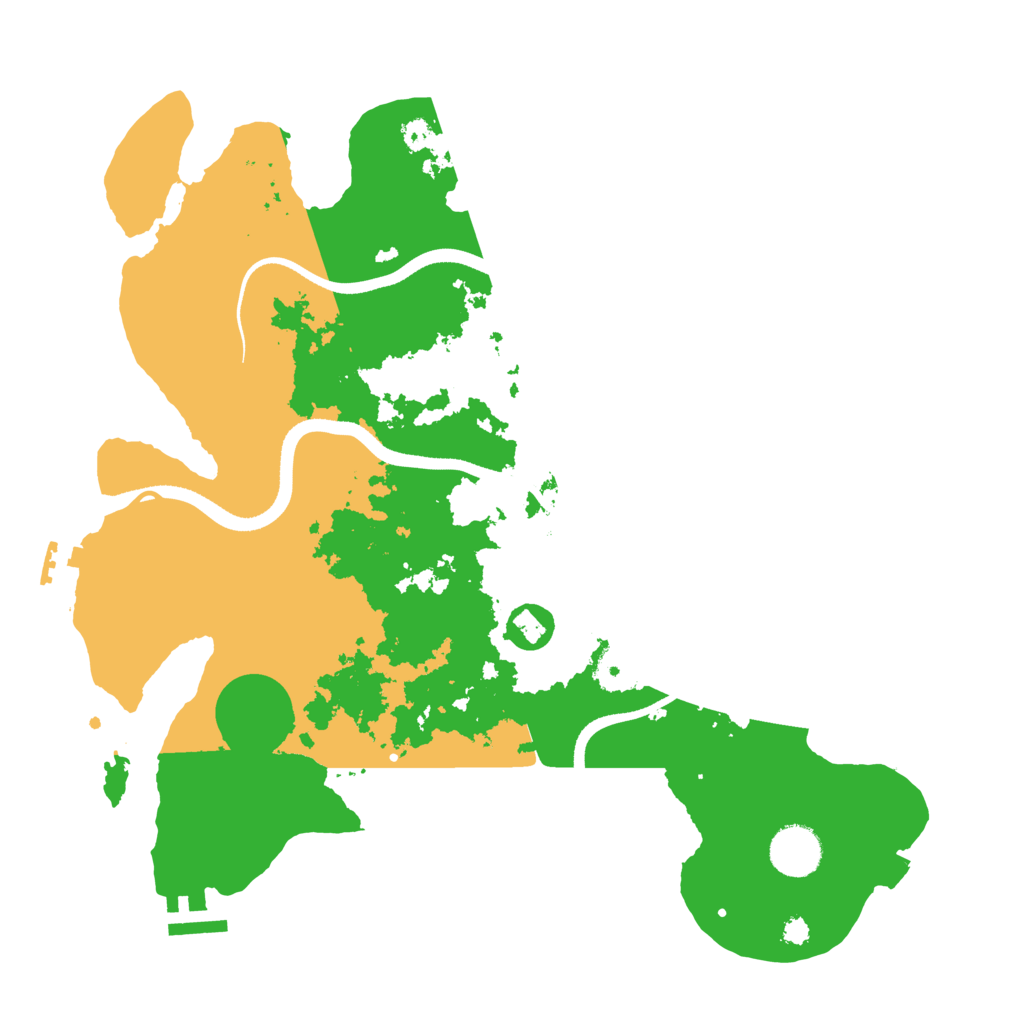 Biome Rust Map: Procedural Map, Size: 3500, Seed: 8742