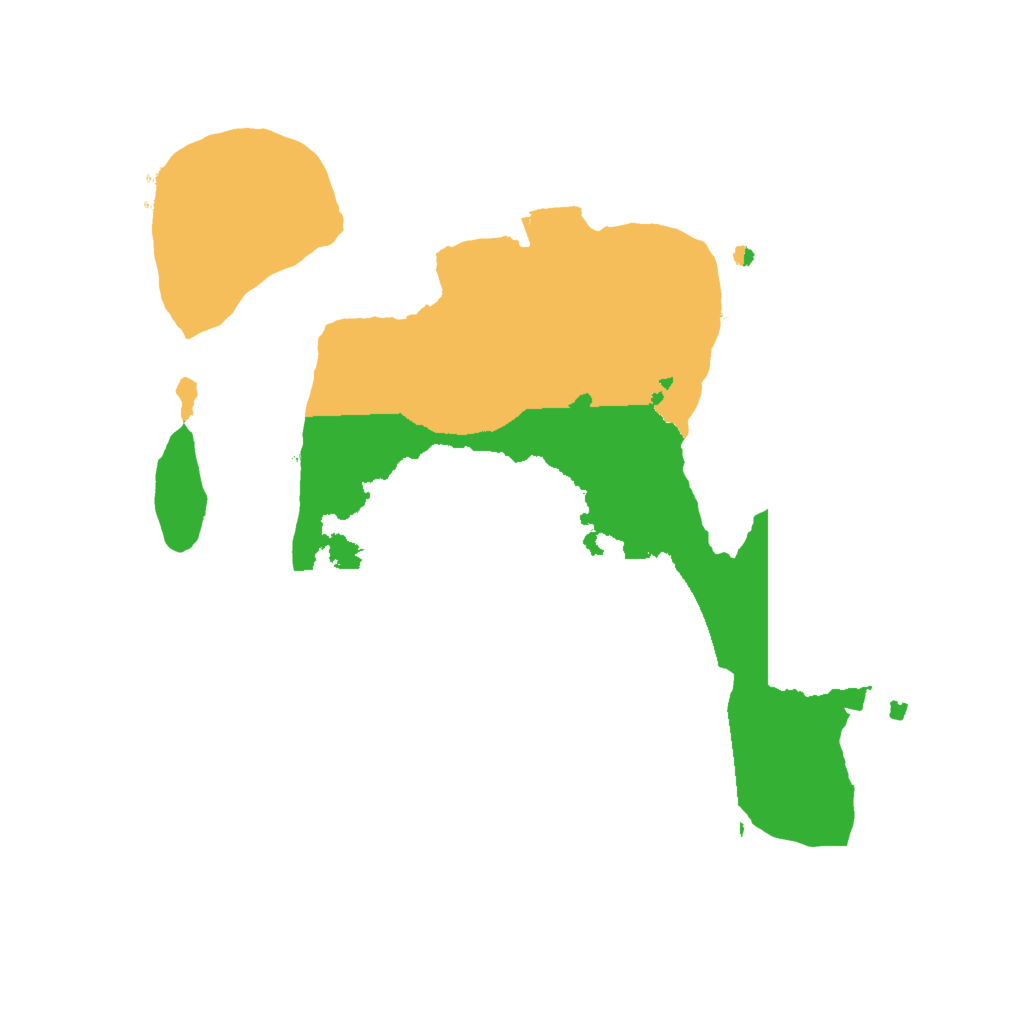 Biome Rust Map: Procedural Map, Size: 2000, Seed: 13823630