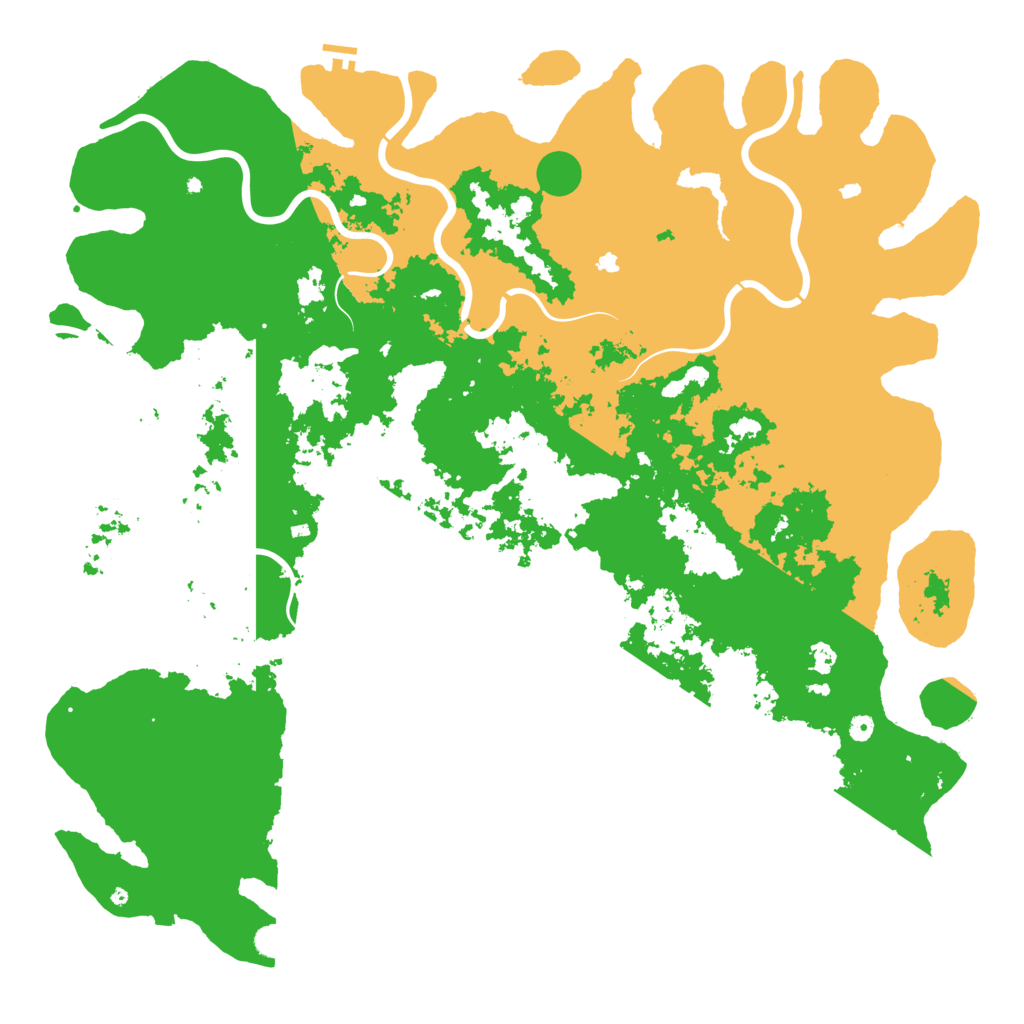 Biome Rust Map: Procedural Map, Size: 6000, Seed: 88871205