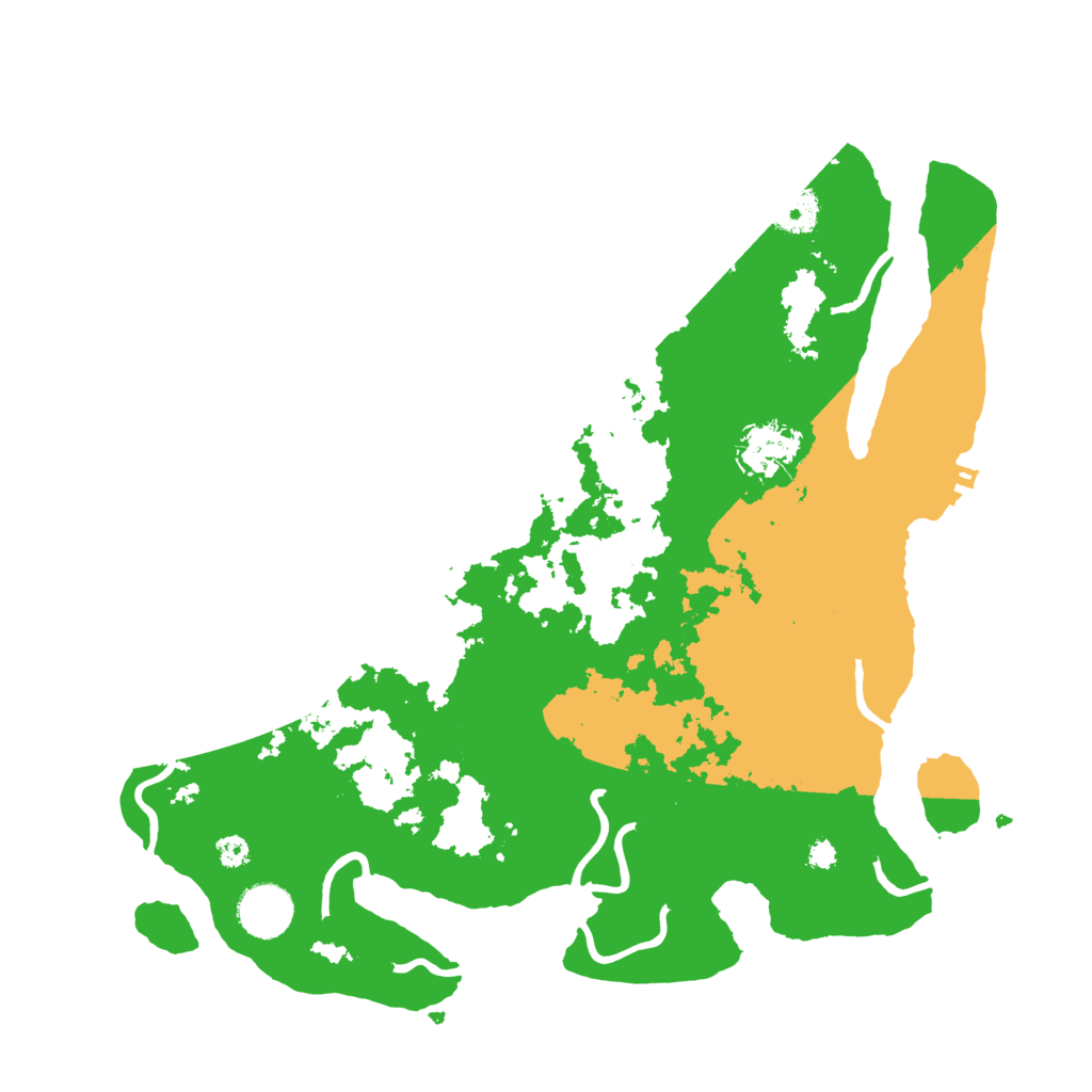 Biome Rust Map: Procedural Map, Size: 3500, Seed: 1055329136