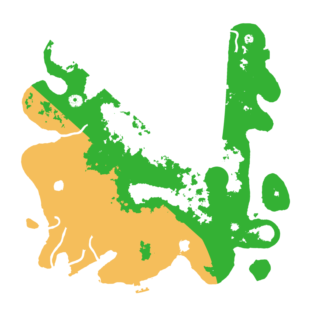 Biome Rust Map: Procedural Map, Size: 3500, Seed: 15006