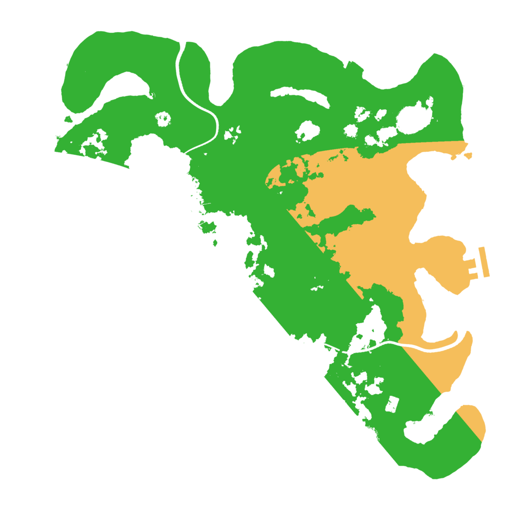 Biome Rust Map: Procedural Map, Size: 3500, Seed: 735