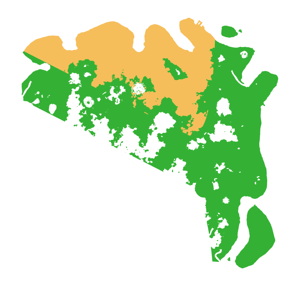 Biome Rust Map: Procedural Map, Size: 4200, Seed: 3