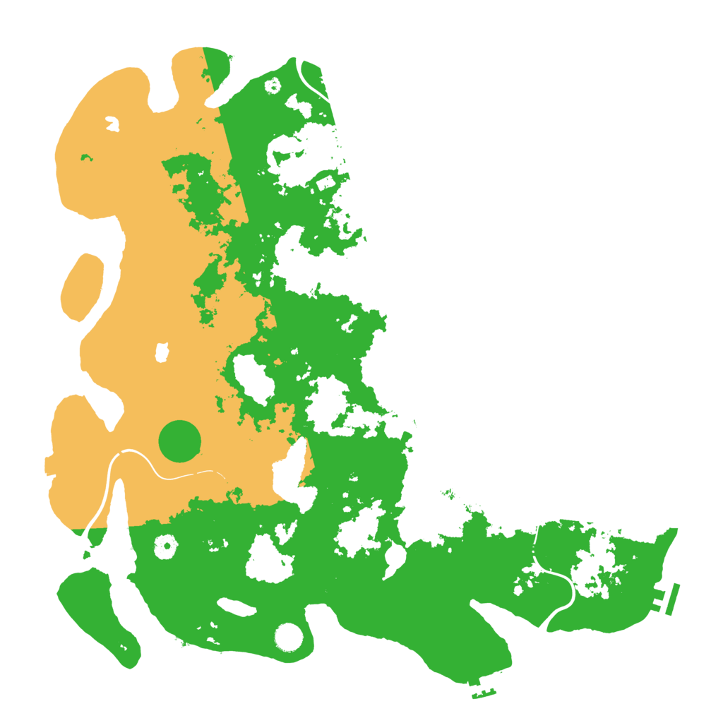 Biome Rust Map: Procedural Map, Size: 4500, Seed: 1843